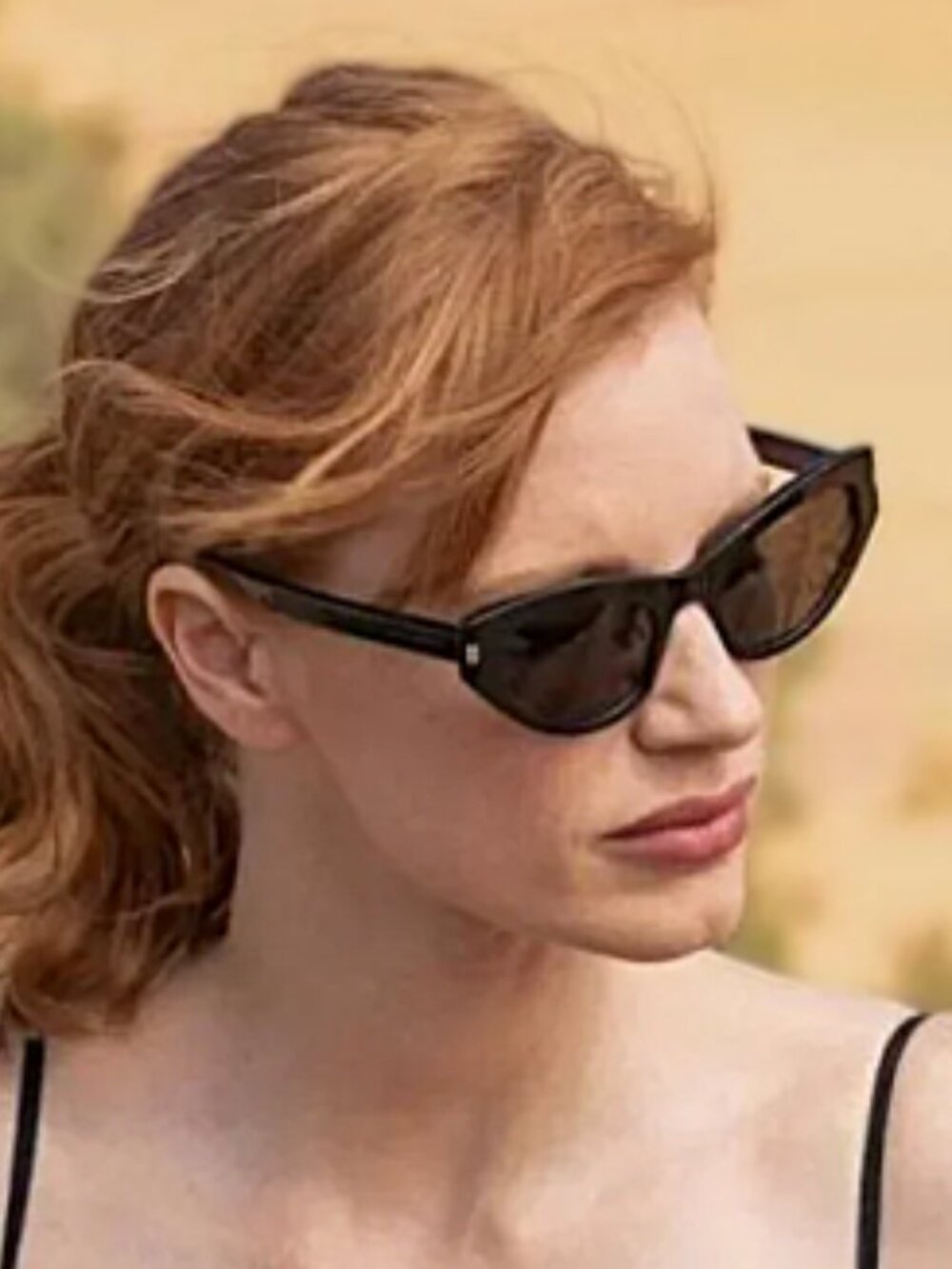 SAINT LAURENT Black Grace Cat-Eye Sunglasses SL-215-001–NWT
